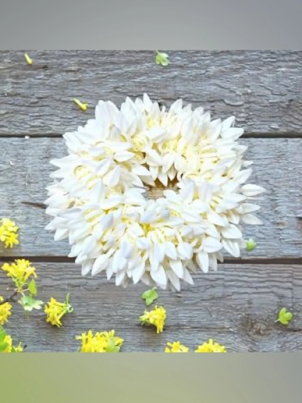 Mogra Gajra Handcrafted Jasmine Floral Hair Accessory Scrunchie Bun